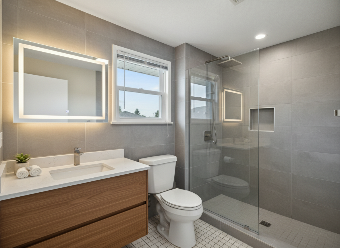 After bathroom remodeling in Edmond